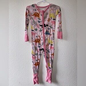 Little Sleepies Pink Dinosaur 12-18